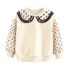 Spring Autumn Fashion 2 3 4 6 7 8 9 10 11 12 Years Children Outwear Cotton Lace Patchwork Sweatshirts For Kids Baby Girls 220115