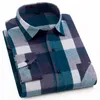 Camicia a quadri in flanella da uomo in cotone primavera autunno nuova camicia a maniche lunghe casual da uomo taglie forti abiti da uomo caldi di alta qualità LJ200925