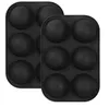 Semi Sphere Silicone Chocolate Mold with 6-Cavity, Baking Mold for Making Hot Chocolate Bomb, Cake, Jelly, Dome Mousse