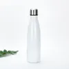500ml Cola Shape Double Wall Vacuum Water Bottle Leakproof Casual Sports Stainless Steel 17oz Drinking Cups Blank