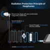 Earbud Anti Radiation Earpiece Mono Clear Earphone 3.5mm Monaural Hollow Air Tube Wired Headphone Headset Ear Bud for iPhone Samsung Huawei