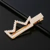 Pearls Hair Clips for Women Girls Acrylic Resin Heart Bow Crown Barrettes Geometric Clip Hairpins Headwear