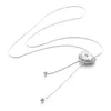 3 Styles Slippable Snap Button Jewelry Pendant 90cm Necklace With Charm Chain Necklace Fit 18/20mm Snaps Neckla jllkBP