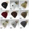 Gestrickte Hüte Pom Pom Wolle Schädel Kappen Winter Outdoor Beanie mit Ball Häkeln Ski Cap Stricken Designer Hut Kopfbedeckung IIA693