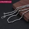 4mm Thick Necklace Long 100 925 Sterling Silver Men Women Openwork bamboo chain Friend Necklace Pendant Jewelry 2020 N0108244093