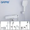 Gappo brass home faucets bath waterfall heads chrome mixer water tap bathroom shower set LJ201211