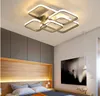 Grey white Rectangle shape Modern LED Ceiling lights for living room bed room studio lighting Creative modern ceiling lamp