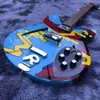 Custom Whaam 330 Hołd stylu Gitara Elektryczna Rick Handpainting Guitar OEM Dostosowane