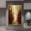 Abstract olieverfschilderij handgemaakte herfstzicht bruine moderne kunst aan de muur voor thuis Cuadros canvas schilderijen grote salondecoratie ingelijst