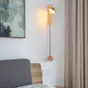 Indoor Wall Lamps Rotation Dimming Switch LED Sconce Light Modern Interior Loft Stair Aisle Bedside Lighting Lamp