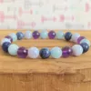 MG1274 NIEUW ONTWERP AIRE -POLS Mala Bracelet Blue Lace Agaat Sodalite Amethist Bracelet Five Elements Yoga Mala Sieraden