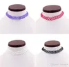 Collane Tattoo Choker Stretch Elastico Boho Collane girocollo anni '90