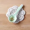 Ceramic Dessert Spoon Fruit Coffee Stirring Spoon Watermelon Lemon Pineapple Orange Fruit Design Ceramic Household Tableware Spoon