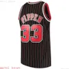 100% sömda Scottie Pippen Pinstripe 1995-96 Swingman Jersey XS-6XL MENS THOUSHBACKS Basketballtröjor Billiga män kvinnor du