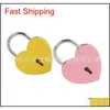 Heart Shaped Concentric Lock Metal Mulitcolor Key Padlock Gym Toolkit Package Door Locks Buil qylcLW sports2010