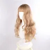 Gouden Lolita Pruik Harajuku Lange Rechte Gouden Kleuren Synthetisch Haar Fringe Pony Dagelijks Volwassen Meisjes