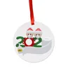 2020 Персонализированный карантин Рождественский орнамент Дни рождения вечеринка подарки подарки подарки DIY висящий рождественский орнамент дерево