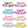 13 sztuk / set Happy Birthday Letters Balloons Rainbow Gradient Alfabe Balon Dla Baby Shower Kids Birthday Party Ballon Decoration Y0107