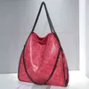 Shopping Bags Foldable Three Chain Large Shoulder Work Imitate for Women Tote Messenger Bag Lady Luxury Handbags 220310