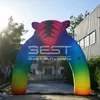 La serie animale realistica su misura che annuncia l'entrata gonfiabile di evento vivo dell'arco gonfiabile di stile della tigre