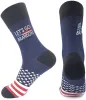 Lets Go Brandon Trump Chaussettes 2024 Fournitures de fête électorale américaine Chaussette drôle Hommes et femmes Bas en coton