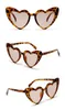 Love Heart Sunglasses for Women Fashionable Cat Eye Sunglasse Black Pink Red Sun Glasses for Men Uv400 18503