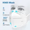 KN95 Ansiktsmask CE-certifiering Skyddande 5 lager Färgglada Designer Masker Svart Mascherina Engångsmask Kvinnor Mens Vuxna Grå med 6Lys DHL Fartyg inom 2 dagar