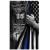 3x5ft Иисус Christian Thin Blue Line Флаги, дешевые цены Один слой, Двухсторонняя печать с 80% Bleed, доставка бесплатно