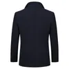 YOUTHUP Cappotto da uomo in lana Cappotto monopetto spesso Cappotti Soprabito Cappotto da uomo Fitness Streetwear 4 colori M LJ201110