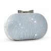 JHDWEDDING BRIDAL PEADED Women Chain Shoulder Handväskor Elegant S Clutch Evening Bag Egg Day Clut Y201224