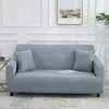 Chair Covers Solid Colour Sofa Stretch Elastic Slipcovers Sectional Vintage For Living Room Couch SingleTwoThreeFour Seat 220919