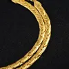 Pendant Necklaces European And American Foreign Trade Style Men's 18K Gold Necklace 5MM Gold-plated Embossed Wholesale Jewelry