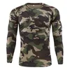 Men's Tactical Quick Dry Shirt Camouflage Camo Fitness Breathable Long Sleeve ops Outdoor Military US Army Combat Shirts 220216