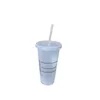 24z / 710ml Klare Sternschalen Frosting Kunststoff Tassen mit Deckel und Strohkaffee Outdoor Portable Tumblers Neue Ankunft G2