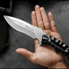 Couteau de chasse tactique d'extérieur K60 à lame fixe, lame 440c, manche en aluminium, couteaux droits de survie
