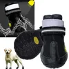 4pcs/set Pet Dog Shoes Reflective Waterproof Dog Boots Warm Snow Rain Pets Booties Anti-slip Socks Footwear For Medium L jllzhj