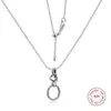 Collier coeur noué colliers 925 chaîne en argent Sterling pendentifs colliers pour femmes bijoux originaux collier mujer Q0531