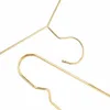 Hangerlink Goldener Metall-Kleiderbügel für Hemden mit Nut, robuster, robuster Kleiderbügel, Anzugbügel, Drahtbügel (30 Stück/Lot) 201111