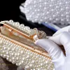 クラッチバッグ女性のクリスタル/真珠ポリエステル合金のイブニングバッグソリッドカラーベージュ