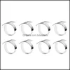 Napkin Rings Table Decoration & Accessories Kitchen, Dining Bar Home Garden 8 Pcs Handcraft Dinner Holders Alloy For Wedding Party Banquet F