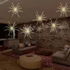 Ledsträngljus Hängande Starburst Lamp DIY Firework Stream Lights Jul Garland Festival Inredning Remote Twinkle Lights