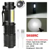 Lampe torche ultraviolette Mini lampe-stylo utilisation/batterie 14500 étanche 3 modes Zoomable lanterne de mise au point réglable