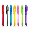 Yaratıcı Sihirli UV Işık Görünmez Mürekkep Kalem Komik Sanat Marker Kalem Çocuklar Için Hediye Yenilik Kore Kırtasiye Okul Kaynağı 7 Renkler