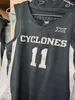 Niestandardowe ISU Iowa State Cyclones Basketball Jersey Keshon Gilbert Tamin Lipsey Milan Momcilovic Curtis Jones Tre King Robert Jones Hason Ward Paveletzke 4xl