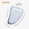 Beauty Wing Shape Terahertz Stone Gua Sha Face Tool Anti invecchiamento Lifting facciale Massaggiatore Piastra Guasha fatta a mano