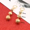 Beads Dangle Earrings Jewelry For Women Fashion Gold Color Ball Party Jewelry