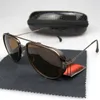 2pcs Matte Black Vintage Sunglasses Мужчины Женщины с бокалом для очистки коробки