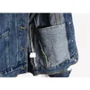 OBRIX Spring zomer vrouwelijk losse jas hoog kwaliteit dikke denim vierkante kraag volle mouw katoen casual stijl jas 201029