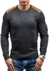 Tröja pullover män 2020 manliga märke casual slim tröja män muede patch säkrar o-neck herrar tröja