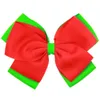 Baby Girls Christmas Boutique Hair Clips Hairpins Xmas barrettes Grosgrain Ribbon Bow With Clip Children Hair Accessories QSD003